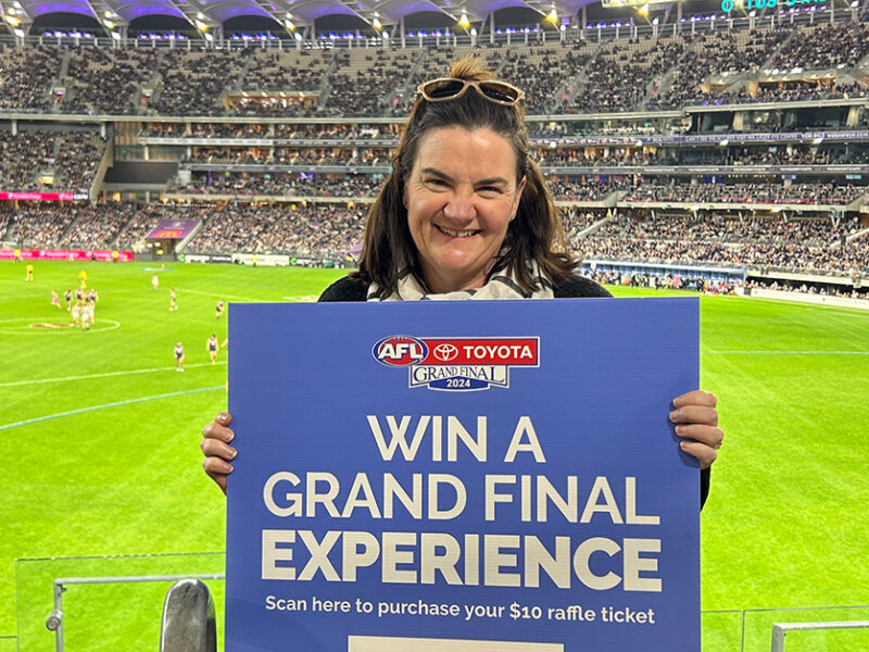 Photo of the 2024 AFL Grand Final Experience Winner, Amanda Klemm